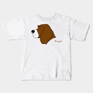 Beagle silhouette Kids T-Shirt